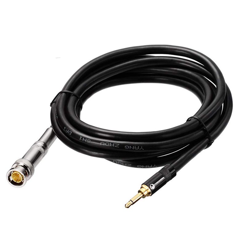 Eightwood BNC Male to 3.5mm 1/8" Mono Male Plug Stereo Adapter Antenna Coaxial Power Audio Cable 6.5 Feet - Image 1